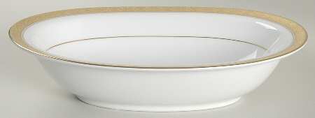 Aristocrat Gold 10" Oval Vegetable Bowl