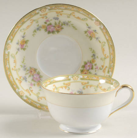 Arlene Footed Cup & Saucer Set