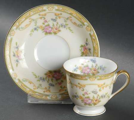 Arlene Footed Demitasse Cup & Saucer Set