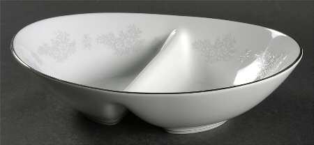 Armand 10" Oval Divided Vegetable Bowl
