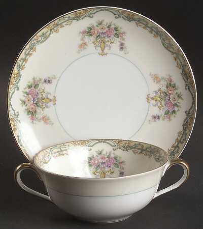 Arvana Flat Cream Soup Bowl & Saucer Set
