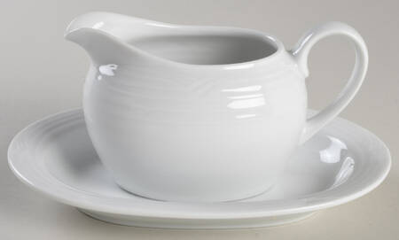 Arctic White Gravy Boat & Underplate/Relish