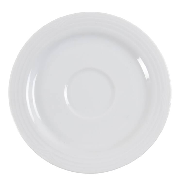 Arctic White Saucer for Flat Cup