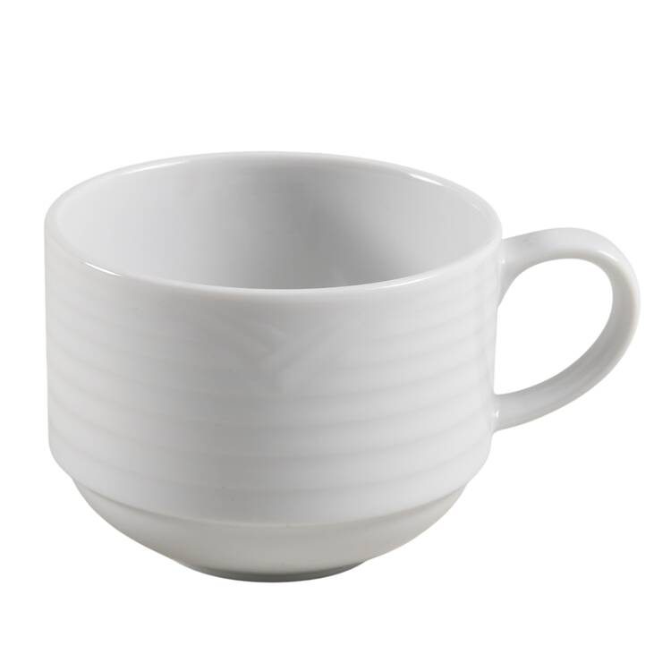 Arctic White Flat Cup