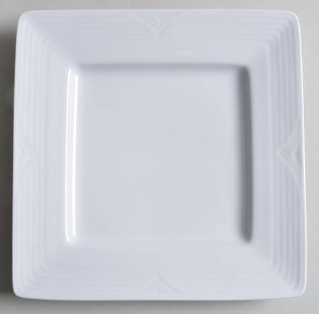 Arctic White Square Salad Plate