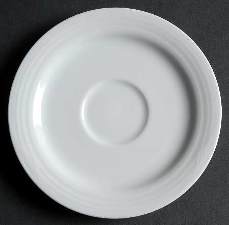 Arctic White Saucer for Flat Cup