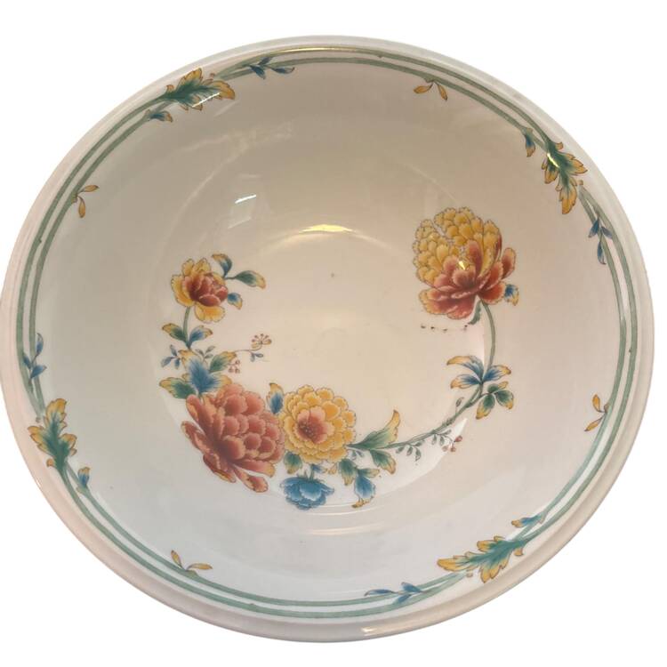 Asian Bouquet 9" Round Vegetable Bowl