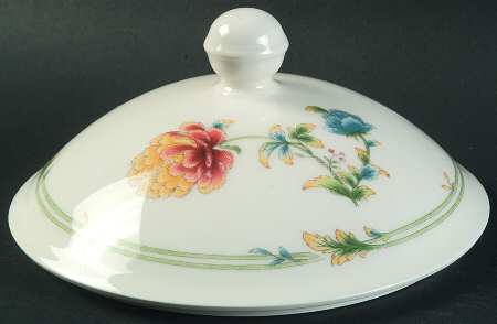 Asian Bouquet Lid for 2 Qt Round Covered Casserole
