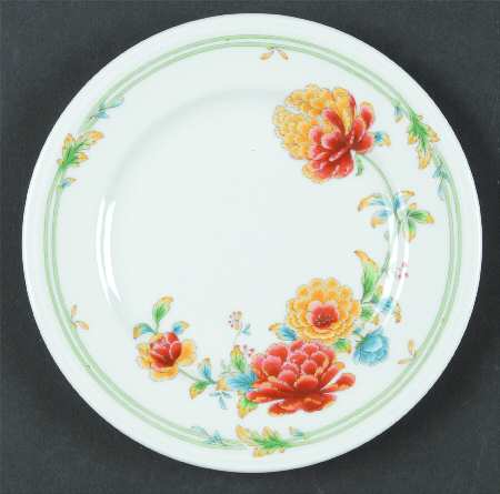 Asian Bouquet Bread & Butter Plate