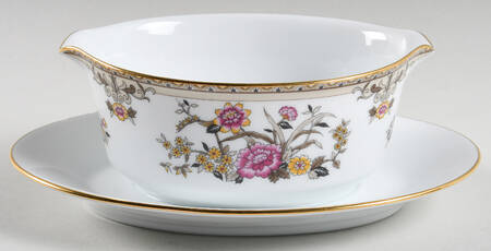 Asian Dream Gravy Boat with Attached Underplate