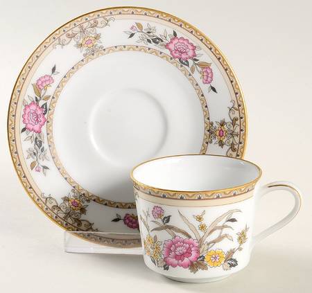 Asian Dream Flat Demitasse Cup & Saucer Set