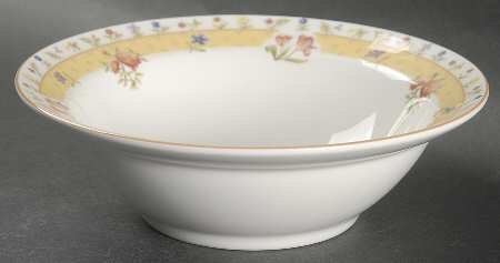 Aspen Flowers Rim Cereal Bowl