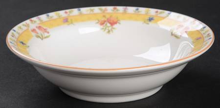 Aspen Flowers Rim Fruit/Dessert (Sauce) Bowl