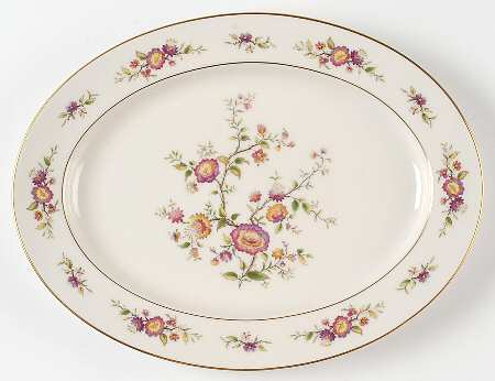Asian Song 13" Oval Serving Platter