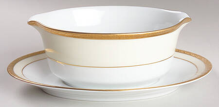 Astoria Gravy Boat with Attached Underplate