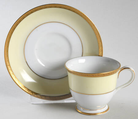 Astoria Footed Demitasse Cup & Saucer Set