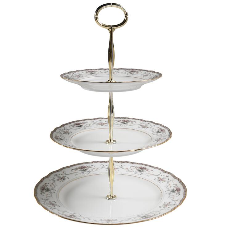 Astorbrook 13 7/8"-14 1/4" 3-Tiered Serving Tray(DP,SP,BB) HC