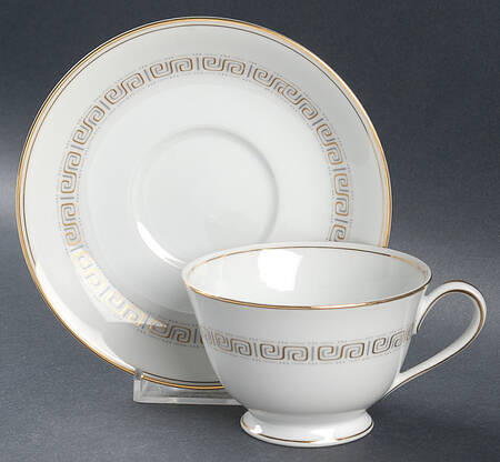 Athena Footed Cup & Saucer Set