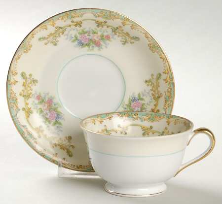 Athena Footed Cup & Saucer Set