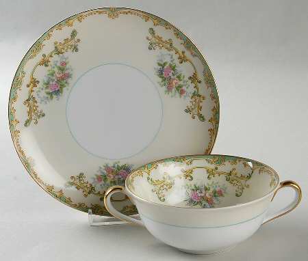 Athena Flat Cream Soup Bowl & Saucer Set