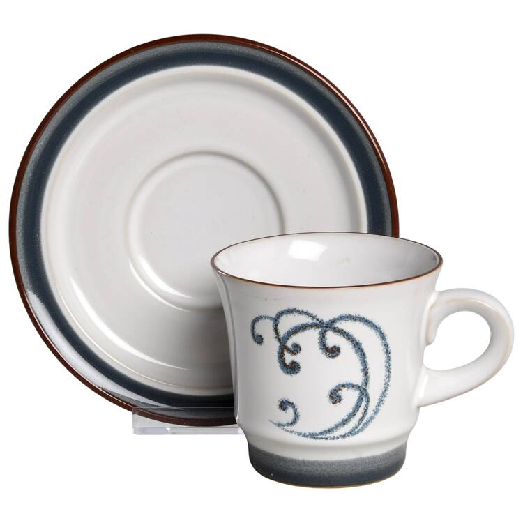 Atlantic Flat Cup & Saucer Set