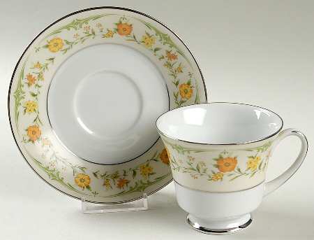 Atwood Footed Cup & Saucer Set