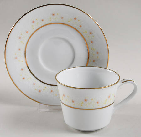 Augusta Flat Cup & Saucer Set