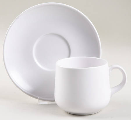 Au Naturel Flat Cup & Saucer Set