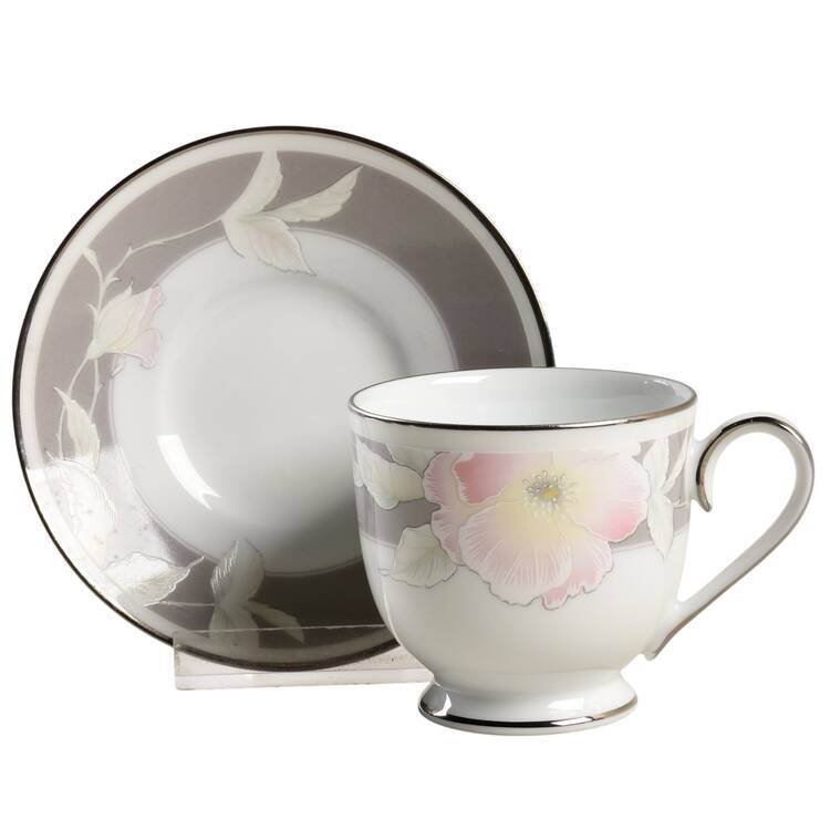 Autumn Rhapsody Footed Demitasse Cup & Saucer Set