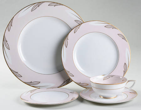 Aurora Pink 5 Piece Place Setting