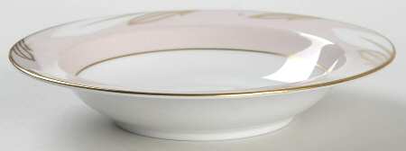 Aurora Pink Rim Fruit/Dessert (Sauce) Bowl