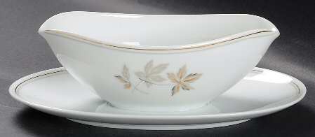Autumglory Gravy Boat with Attached Underplate