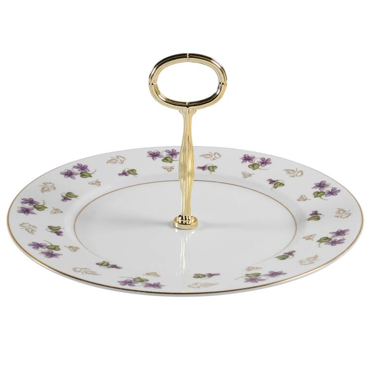 Avalon Round Serving Plate with Center Handle (Dp) Hc