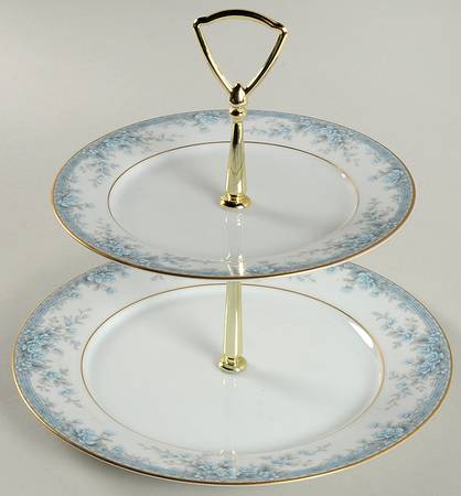 Avalon 2 Tiered Serving Tray (Dinner & Salad Plate)