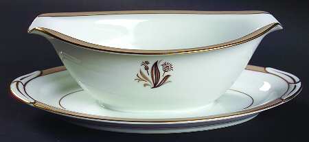 Avon Gravy Boat with Attached Underplate