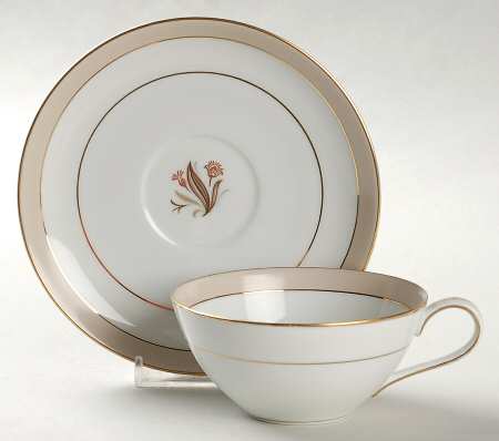 Avon Flat Cup & Saucer Set