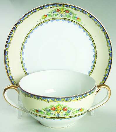 Avril Flat Bouillon Cup & Saucer