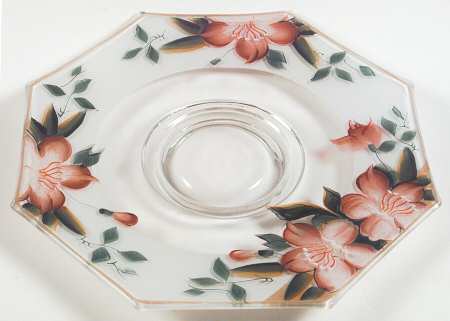 Azalea Glassware Cheese and Cracker, Plate Only