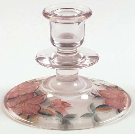 Azalea Glassware Candlestick by Noritake