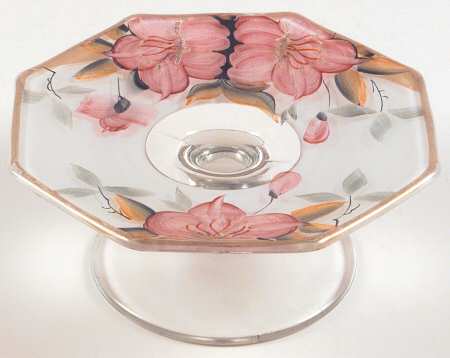 Azalea Glassware Cheese and Cracker, Stand Only