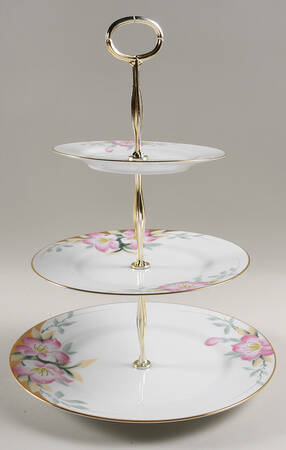 Azalea 13 7/8"-14 1/4" 3-Tiered Serving Tray(DP,SP,BB) HC