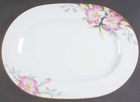 Azalea 16" Oval Serving Platter