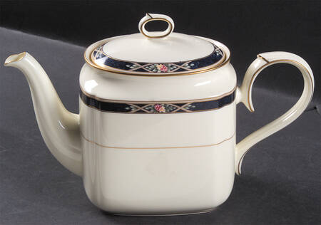 Azure Garden Teapot & Lid