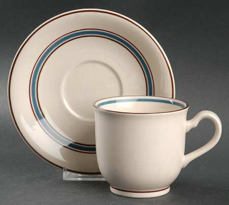 Azure Footed Cup & Saucer Set