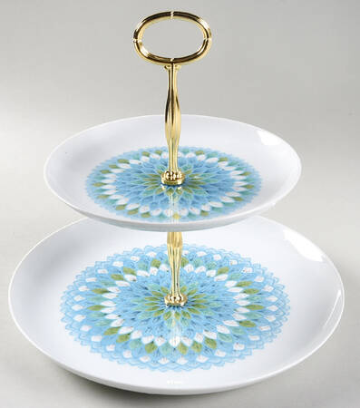 Bahama 6 5/8"-10"  2 Tiered Serving Tray (Dp, Sp) HC