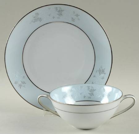 Balboa Flat Cream Soup Bowl & Saucer Set