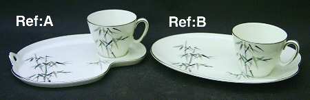 Bamboo Snack Plate & Cup Set