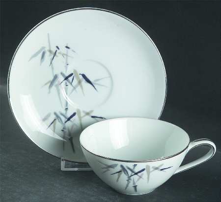 Bamboo Flat Cup & Saucer Set