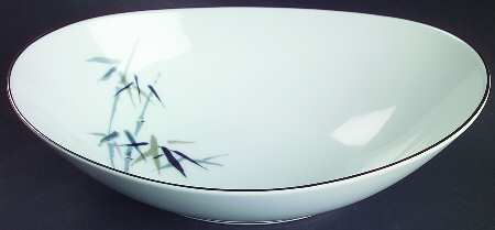 Bamboo 10" Oval Vegetable Bowl