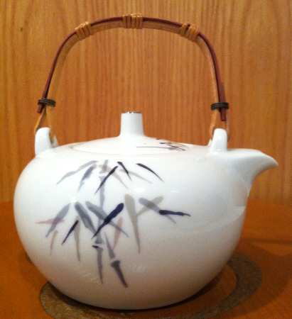 Bamboo Teapot & Lid with Removable Top Handle